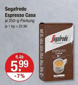 V Markt Segafredo espresso casa Angebot