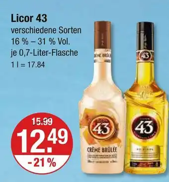 V Markt Licor 43 Angebot
