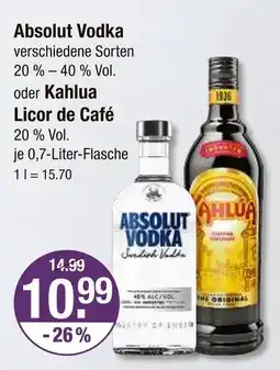 V Markt Absolut vodka absolut vodka Angebot