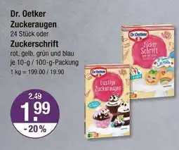 V Markt Dr. oetker zuckeraugen Angebot