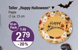 V Markt Teller „happy halloween“ Angebot