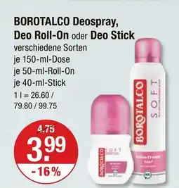 V Markt Borotalco deospray Angebot