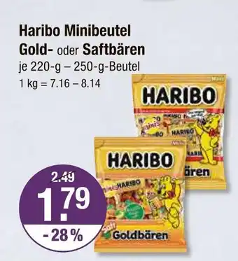V Markt Haribo minibeutel goldbären Angebot