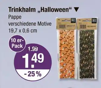 V Markt Trinkhalm halloween Angebot