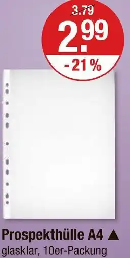 V Markt Prospekthülle a4 Angebot