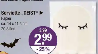 V Markt Serviette „geist“ Angebot