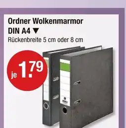 V Markt Ordner wolkenmarmor din a4 Angebot