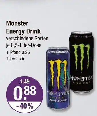 V Markt Monster energy drink Angebot