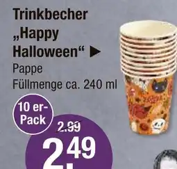 V Markt Trinkbecher happy halloween Angebot