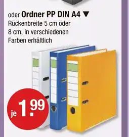 V Markt Ordner pp din a4 Angebot