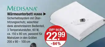 V Markt Medisana wärmeunterbett hu666 Angebot