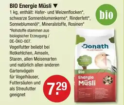 V Markt Donath bio energie müsli Angebot