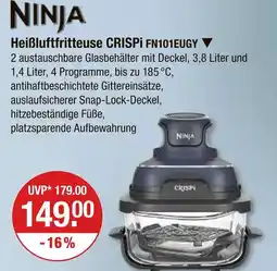 V Markt Ninja heißluftfritteuse crispi fn101eugy Angebot