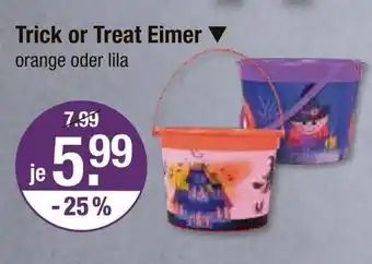 V Markt Trick or treat eimer Angebot