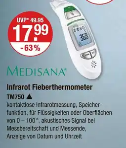 V Markt Medisana infrarot fieberthermometer Angebot