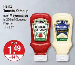 V Markt Heinz tomato ketchup Angebot