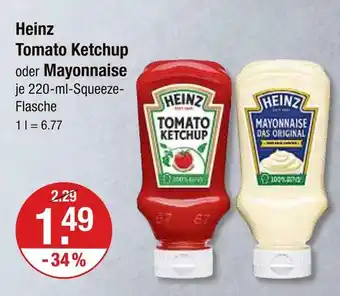 V Markt Heinz tomato ketchup Angebot