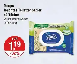 V Markt Tempo feuchtes toilettenpapier Angebot