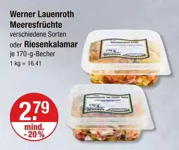 V Markt Werner lauenroth meeresfrüchte oder riesenkalamar Angebot