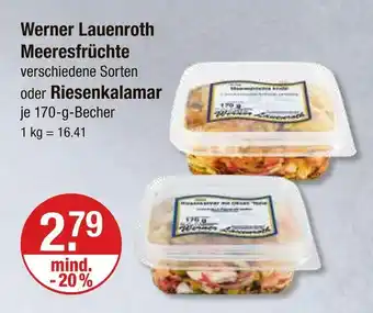 V Markt Werner lauenroth meeresfrüchte oder riesenkalamar Angebot