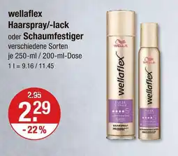 V Markt Wellaflex haarspray/-lack oder schaumfestiger Angebot