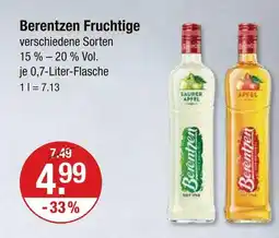 V Markt Berentzen fruchtige Angebot
