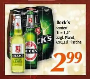 inkoop Beck's Angebot