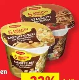 Lidl Maggi 5 Minuten Terrine Kartoffelbrei mit Röstzwiebeln & Croutons Angebot
