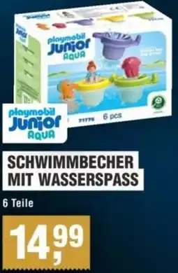 Handelshof Playmobil junior aqua schwimmbecher mit wasserspass Angebot
