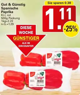 WEZ Gut & Günstig Spanische Paprika Angebot