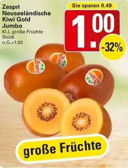 WEZ Zespri Neuseeländische Kiwi Gold Jumbo Angebot