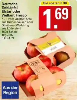 WEZ Deutsche Tafeläpfel Elstar oder Wellant Fresco Angebot