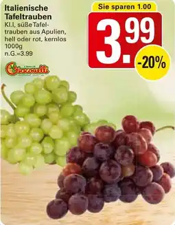 WEZ Italienische Tafeltrauben Angebot