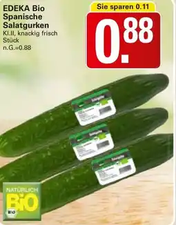 WEZ EDEKA Bio Spanische Salatgurken Angebot