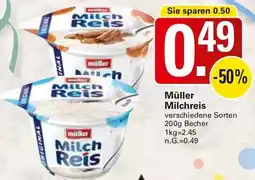 WEZ Müller Milchreis Angebot
