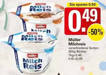 WEZ Müller Milchreis Angebot