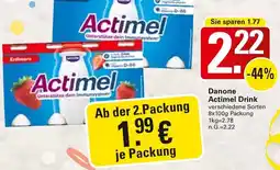 WEZ Danone Actimel Drink Angebot