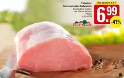 WEZ Frischer Schweinelachsbraten Angebot
