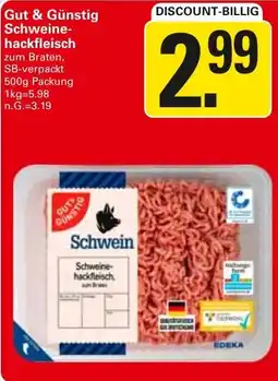 WEZ Gut & Günstig Schweine- hackfleisch Angebot