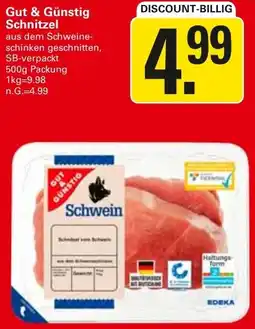 WEZ Gut & Günstig Schnitzel Angebot