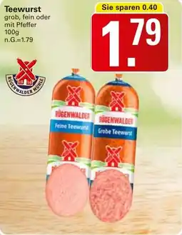 WEZ Teewurst Angebot