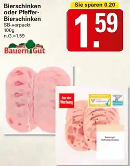 WEZ Bierschinken oder Pfeffer- Bierschinken Angebot