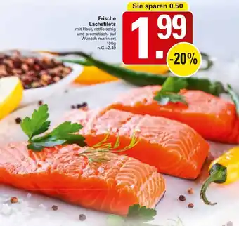 WEZ Frische Lachsfilets Angebot