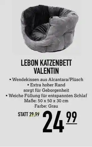 Kölle Zoo Lebon Katzenbett Valentin Angebot