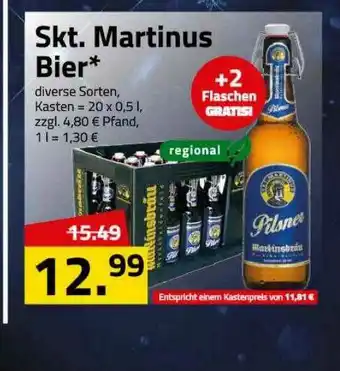 Logo Getränkemarkt Skt. Martinus Bier Angebot