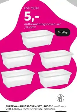 Mömax Aufbewahrungsboxen-set „SHOES" 5-teilig Angebot
