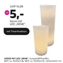 Mömax Kerze mit LED „RENE" Angebot