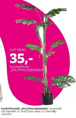 Mömax Kunstpflanze "SPLITPHILODENDRON" Angebot