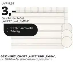 Mömax Geschirrtuch-Set "ALICE" und "EMMA" Angebot