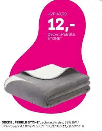 Mömax Decke „PEBBLE STONE" Angebot